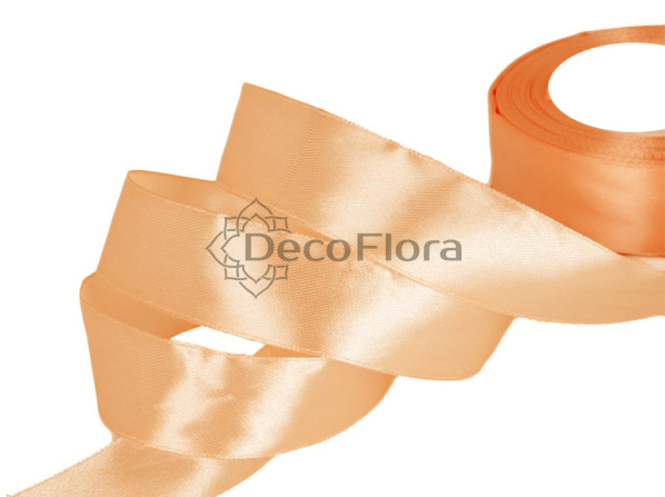 Лента атласная 4cm*20м - 035 - бежево-персиковый 
