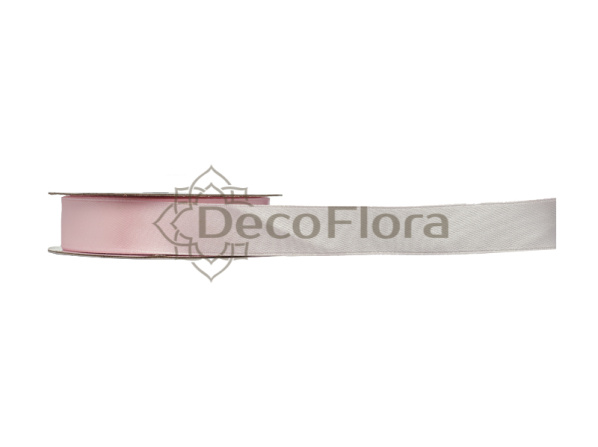 Лента атласная 0,6cm*25ярд пудрово-розовый