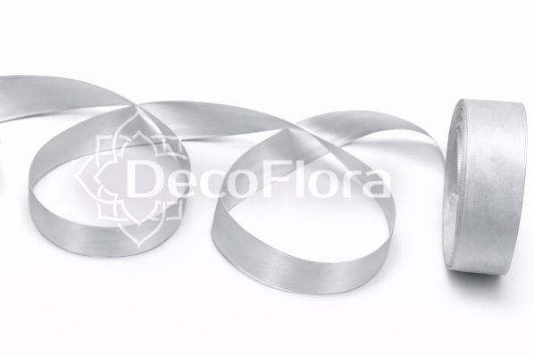 Лента атласная 2,5cm*25ярд - 042 - молочная