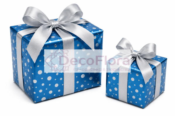Бумага 70см/2м 63202M горох морская волна