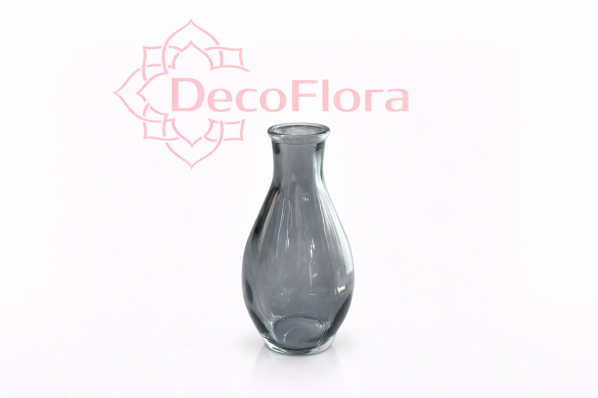Ваза (стекло) D7 H14,5 серая