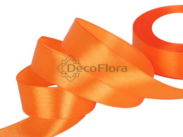 Лента атласная 4cm*20м - 1099 - оранжевый
