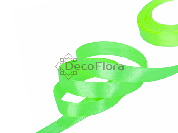 Лента атласная 2,5cm*20м - 017 - зеленое яблоко 