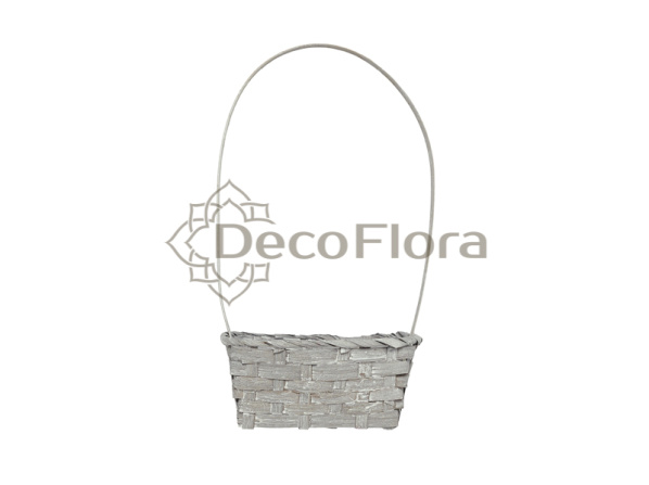Корзина бамбуковая d18*18 h8 hh32 серая