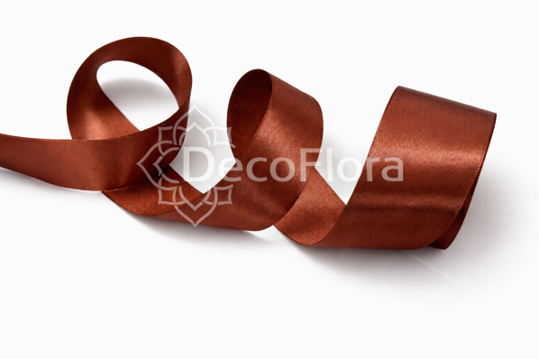 Лента атласная 5cm*25ярд - 070 - шоколад