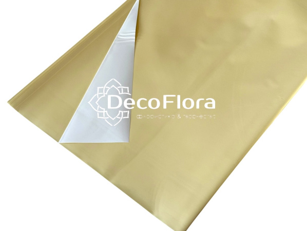 Набор плёнки 60см*60см однотонная жёлтый (20 листов)