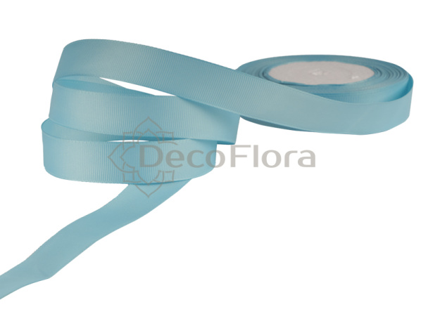 Лента репсовая 1cm*20м - 1046 - светло-бирюзовая 