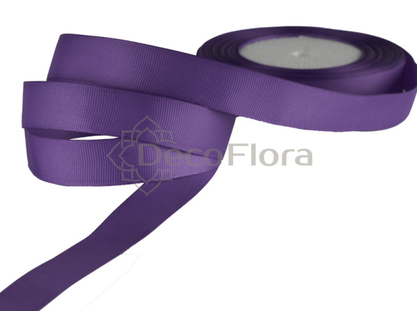Лента репсовая 2cm*20м - 1075 - ярко-сиреневая