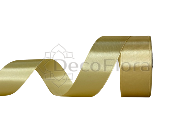 Лента атласная 4cm*25ярд - 086 - бежевая 