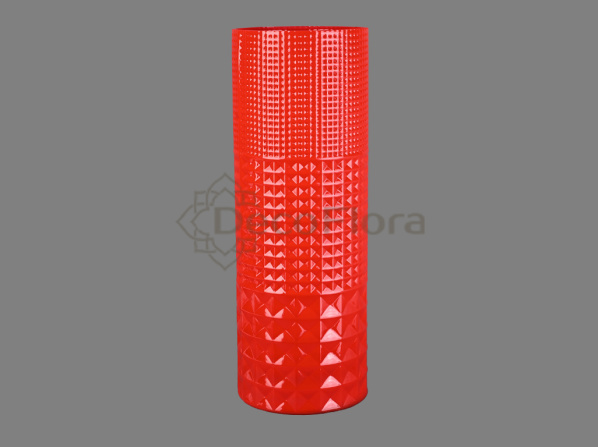 Ваза-цилиндр декоративная Пять вечеров алый глянец Эмилия h560мм, d200мм, v15000мл