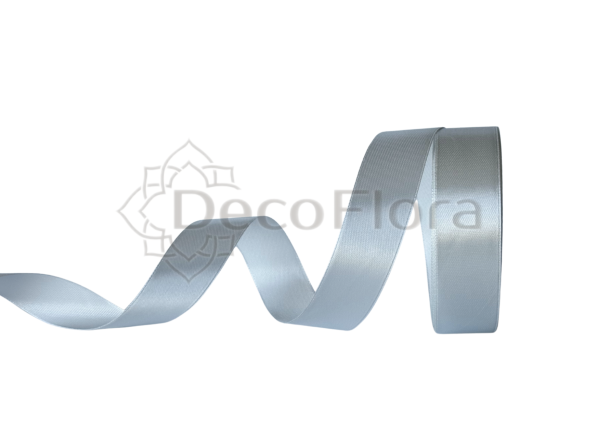 Лента атласная 2,5cm*25ярд - 176 - серая 