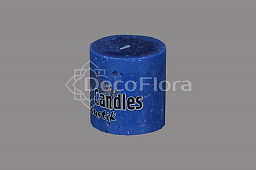 Свеча парафин Рустик D60  H70 - синий